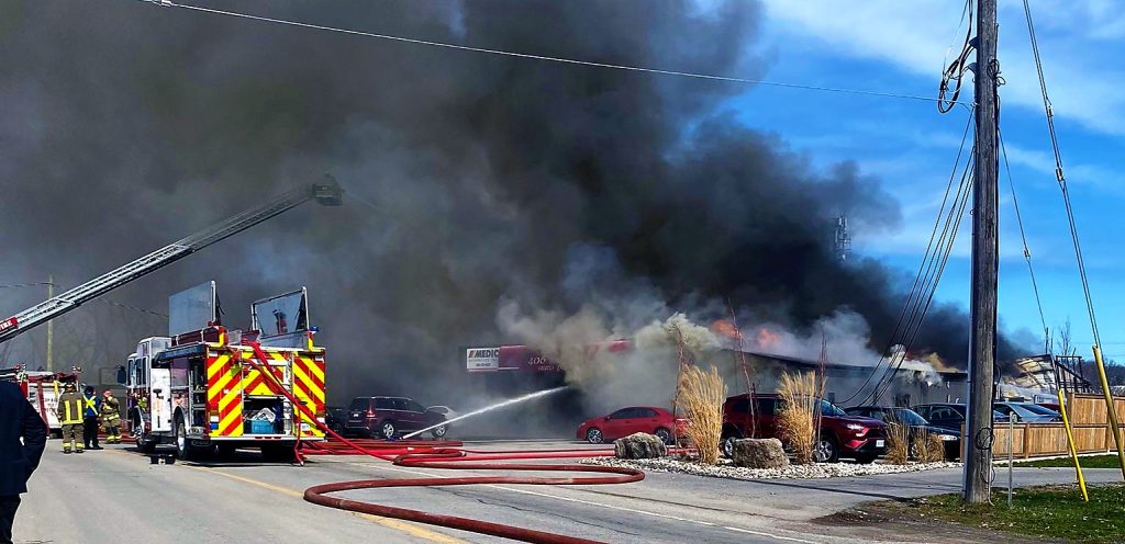 Update Firefighters Battling Blaze In Thorold Insauga