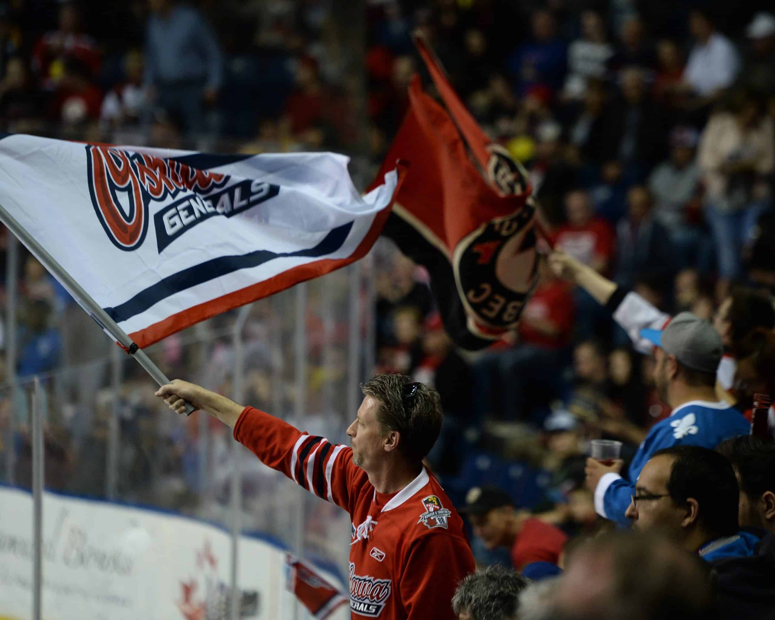 At the Oshawa General's home opener, 2015, We were on hand …