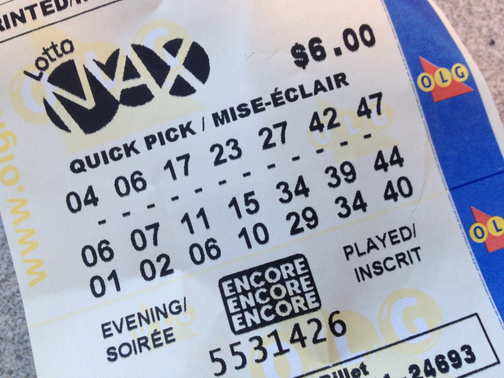 Lotto max on sale encore prizes