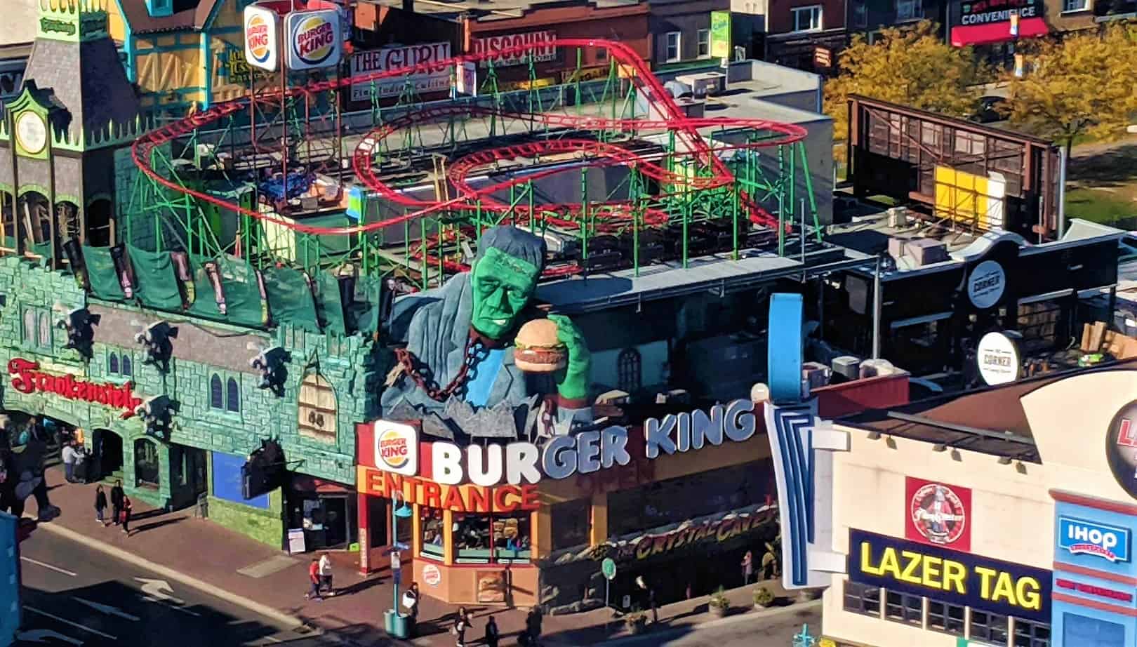 Have you ever been on the roller coaster above the burger joint in