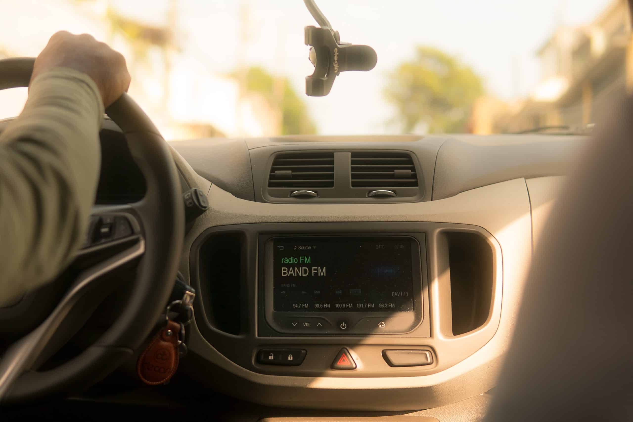Car interior Uber