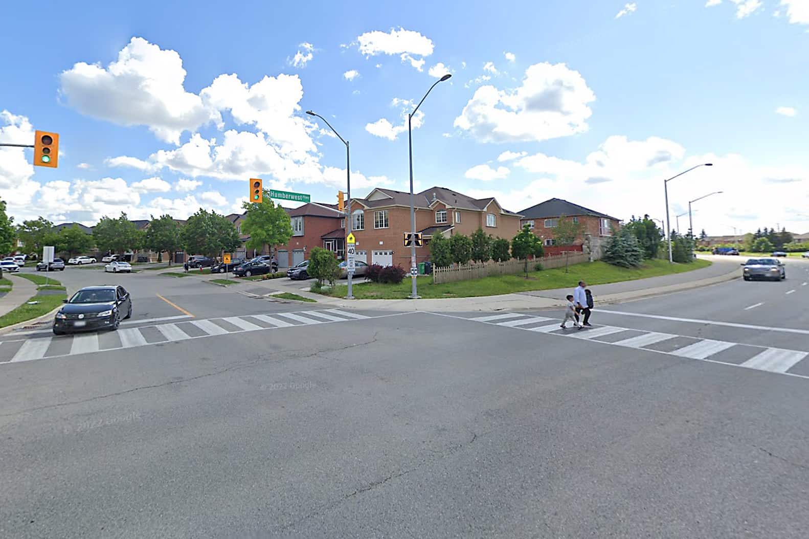 pedestrain hit brampton