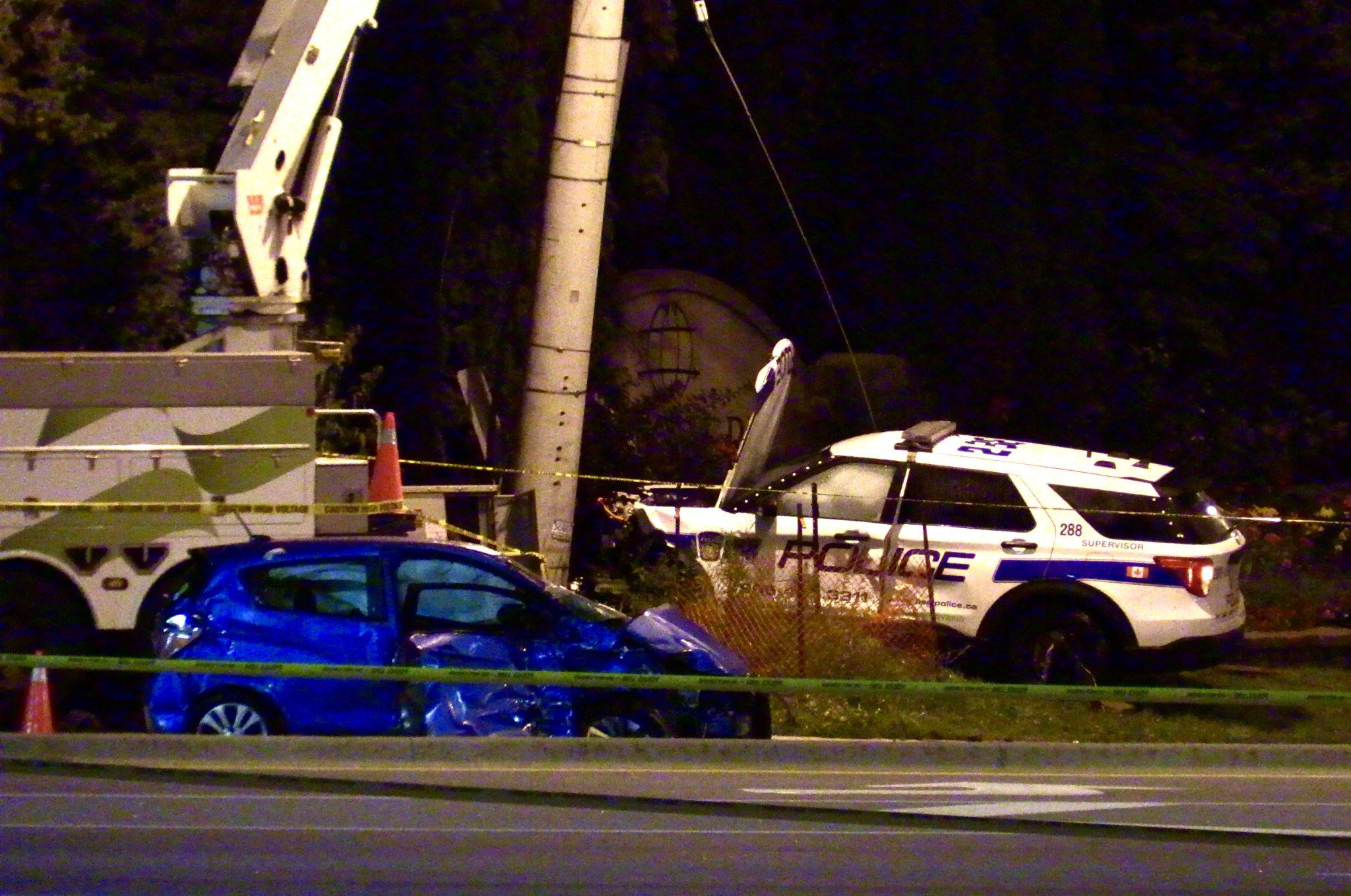 Major Intersection Closed After Police Cruiser Smashes With Another Car In Brampton Insauga