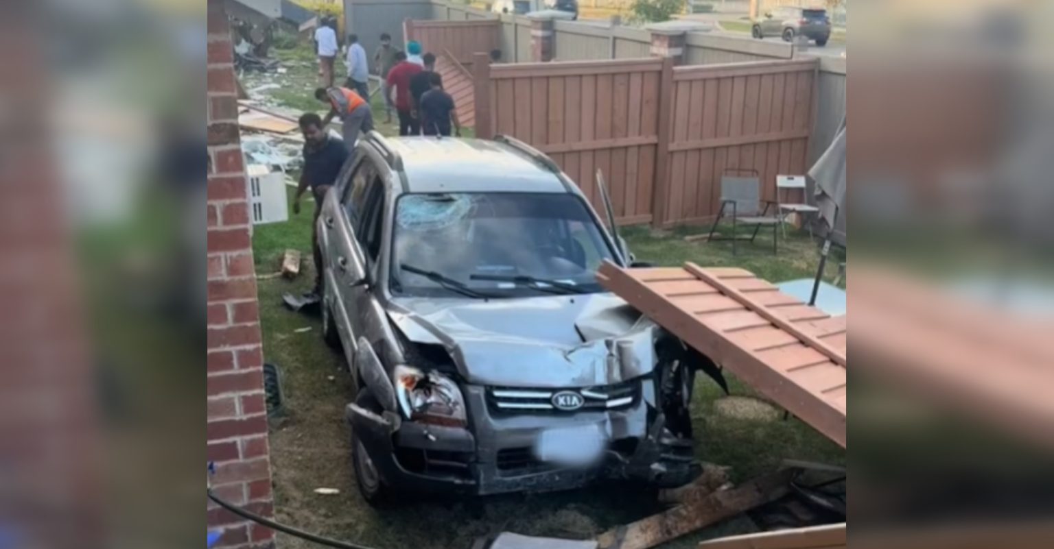 Video: SUV Crashes Through Backyards Leaving Trail Of Destruction ...