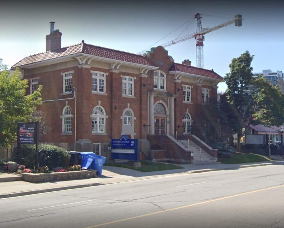 Clarke Memorial Hall in Mississauga 100th year