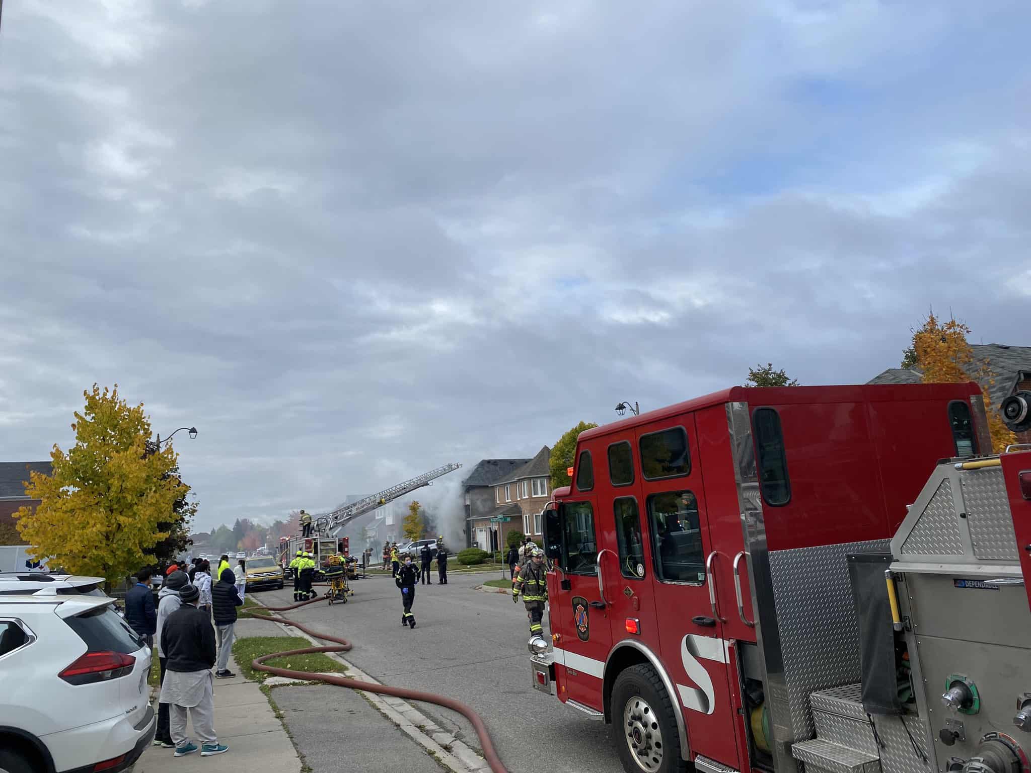 Two alarm blaze in brampton