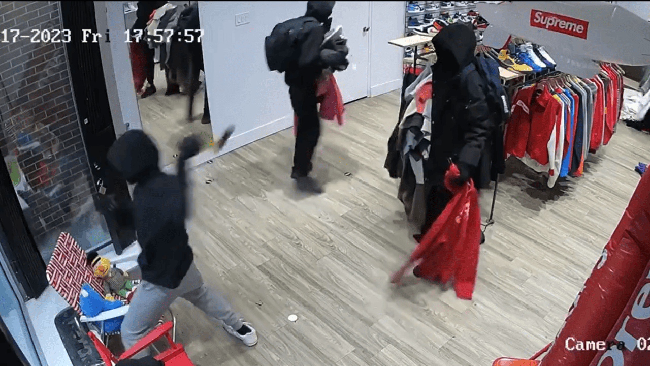 VIDEO: High-end sneaker store violently robbed in Mississauga