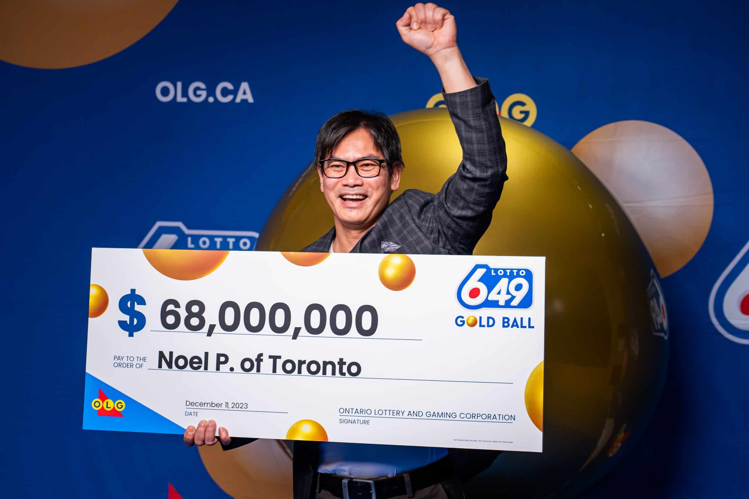 toronto man wins record breaking lotto jackpot $68 million