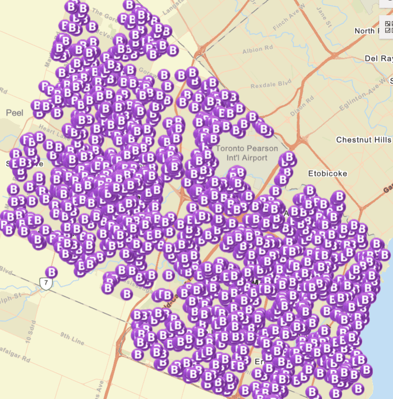 over 2,000 break and enter cases in Mississauga and Brampton in the last 12 months 