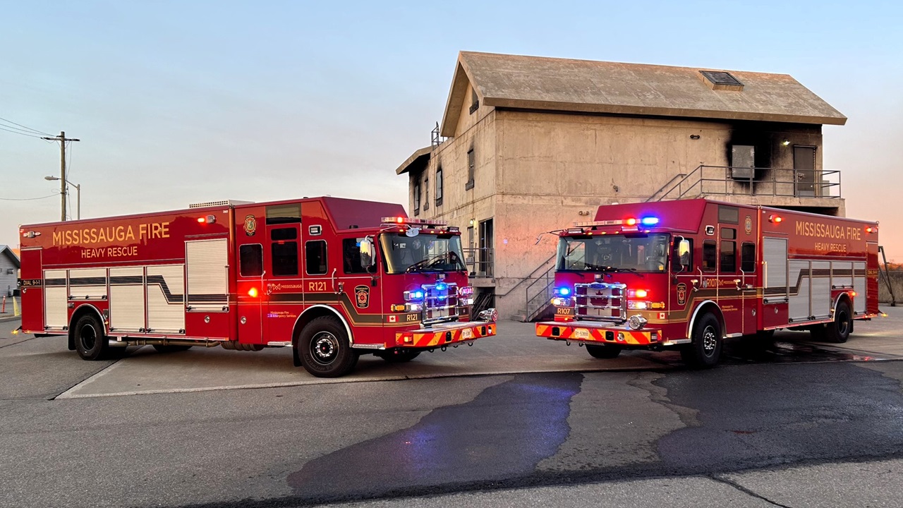 New fire trucks in Mississauga.