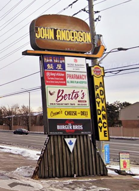 Ontario, Mississauga, hamburgers, John Anderson, Toronto Maple Leafs, restaurant