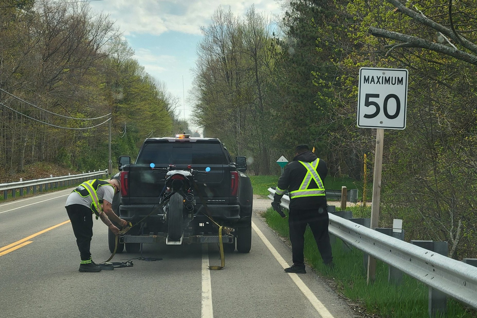 Stunting motorcycle clocked nearly twice the speed limit in Caledon