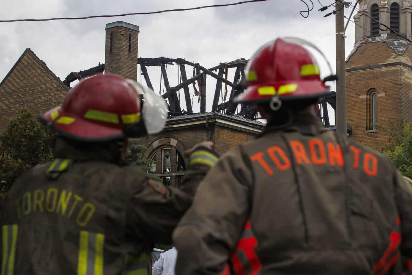 church fire st. anne's toronto ontario group of seven