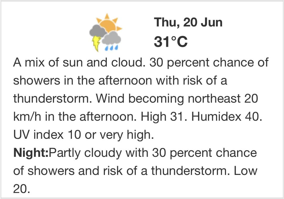 Ontario, Mississauga, weather, forecast, summer, heat, hot, humid, cloudy, sun, thunderstorm, showers