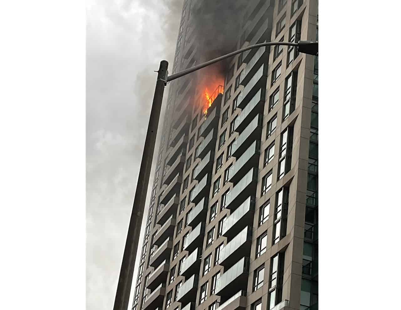 Mississauga highrise fire.