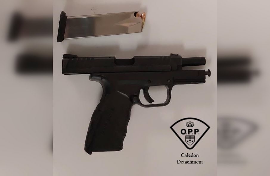 Checkstop leads to heroin and handgun charges for 3 from Brampton and Caledon
