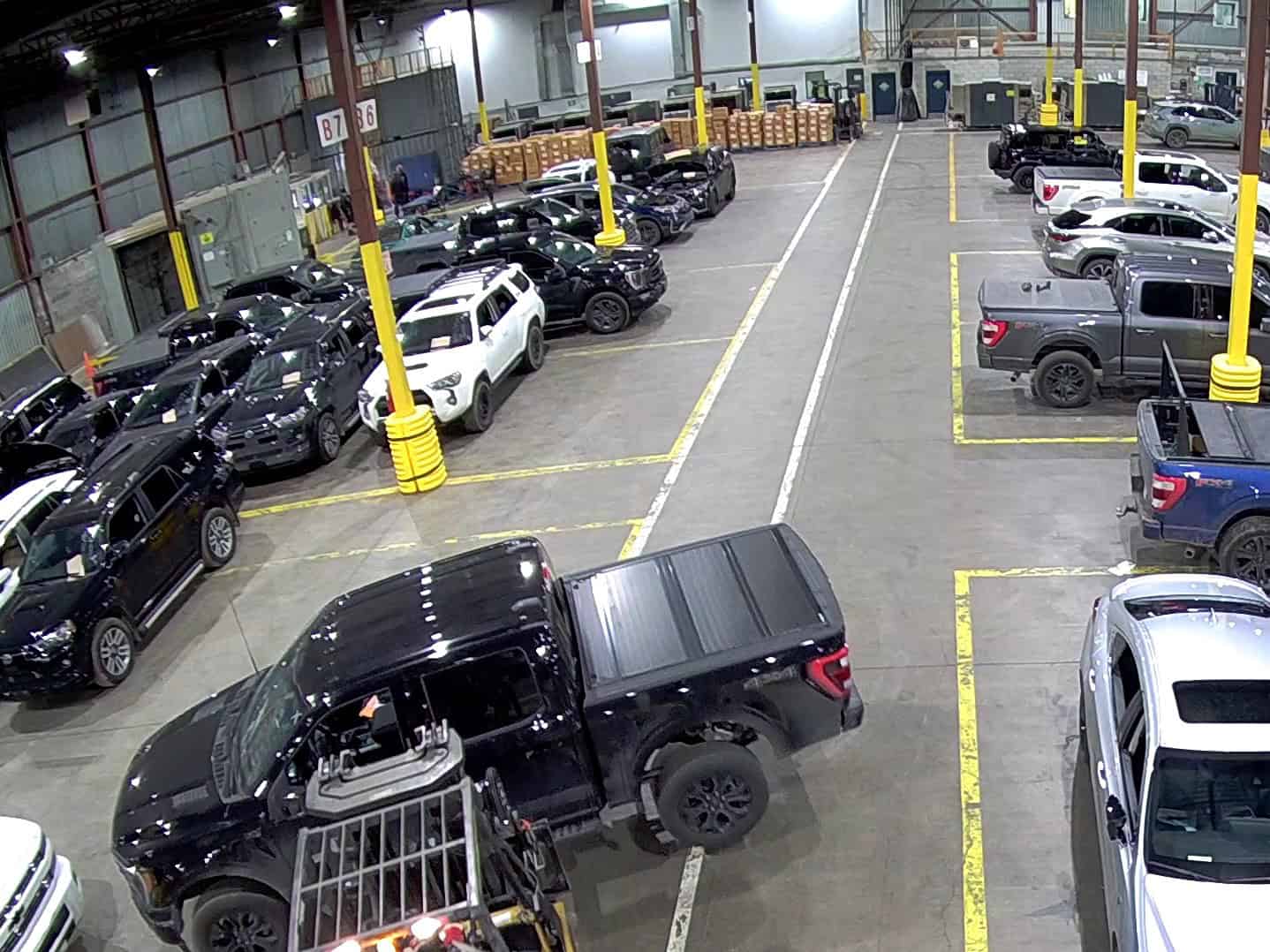 Stolen vehicles recovered by the CBSA are shown in this photo.