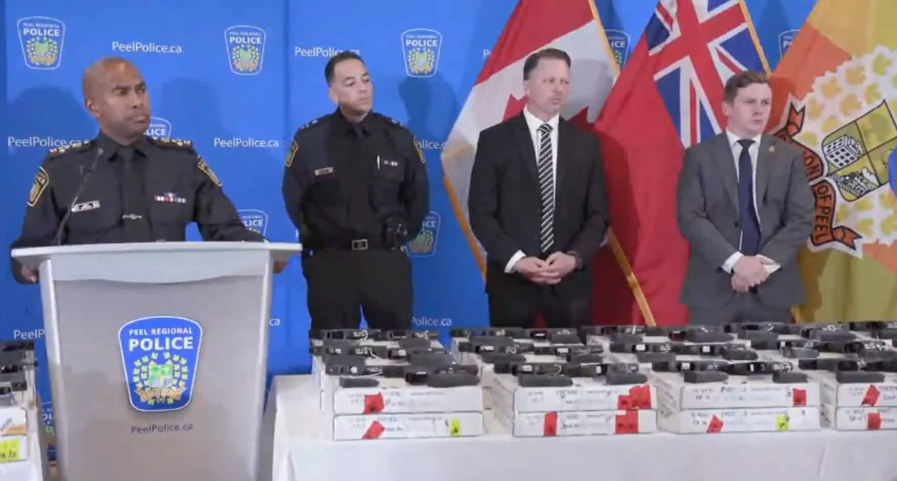 Biggest gun bust by Peel Regional Police in Mississauga and Brampton.