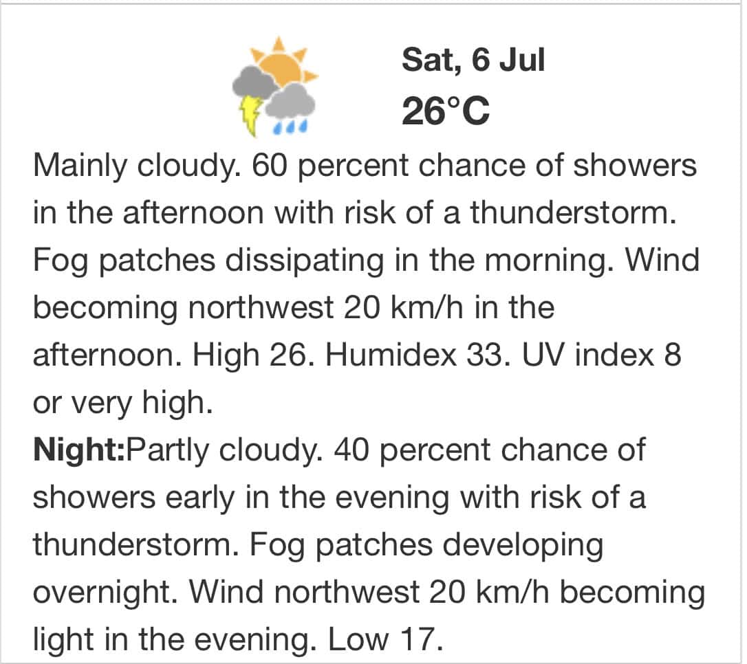 Ontario, Mississauga, weather, forecast, cloudy, showers, thunderstorm