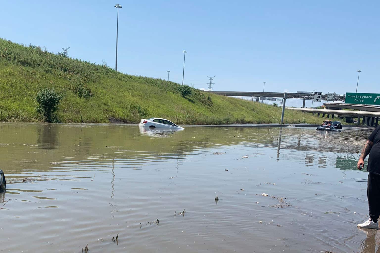 highway 410 flood reopened mississauga brampton