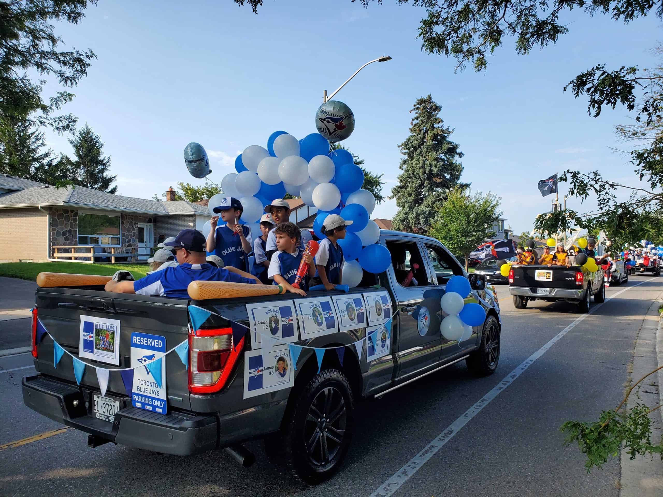 parade, Erindale, little leagues, Peel police, baseball, softball Mississauga