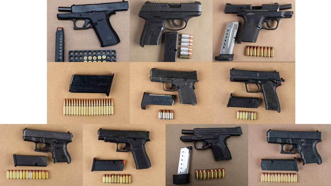 Guns seized and arrests in Mississauga and Brampton.