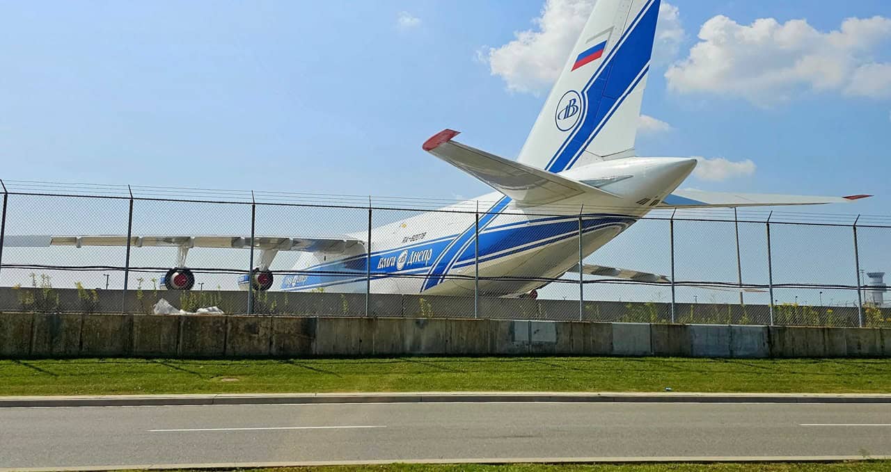 Russian plane still at Pearson in Mississauga.