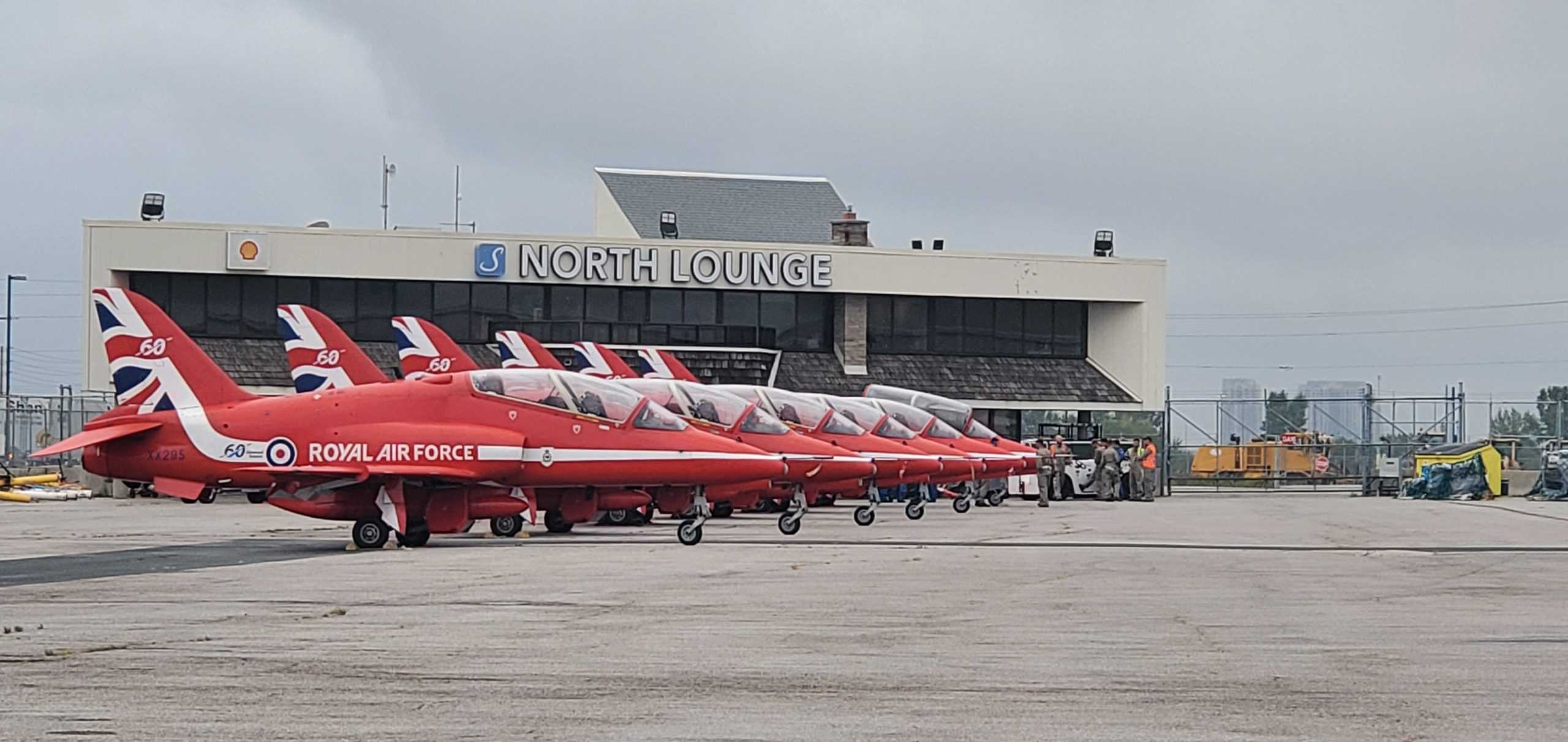 RAF Red Arrows in Mississauga brampton snowbirds CNE air show labour day toronto