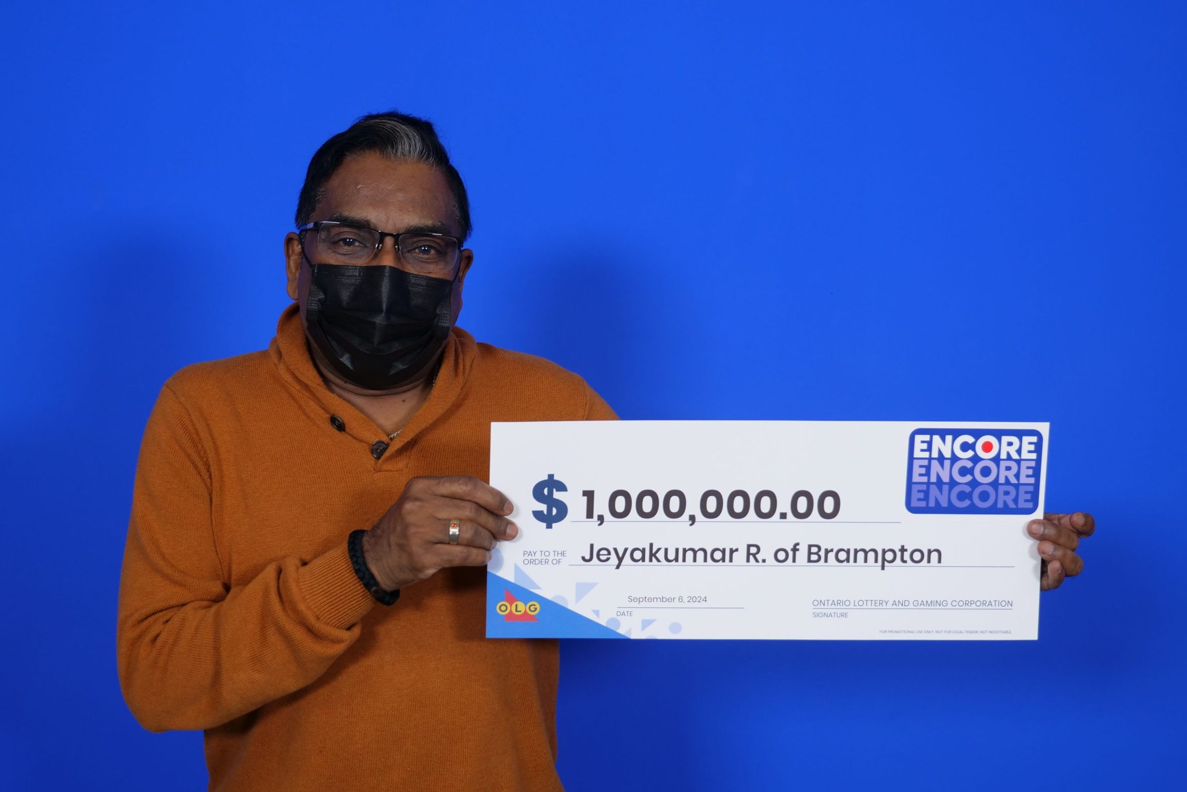 $1 million lottery win lets pays off mortgage and home bills for Brampton grandfather