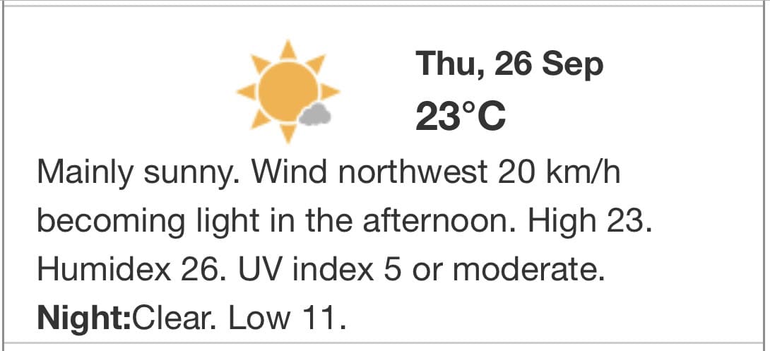 Ontario, Mississauga, weather, forecast, sunny, clear skies, Environment Canada