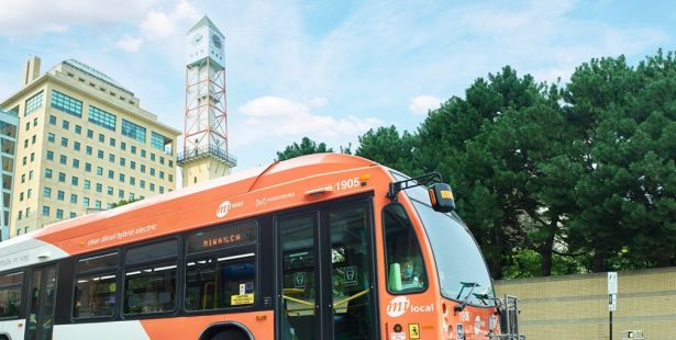 First hydrogen fuel cell buses in Mississauga.