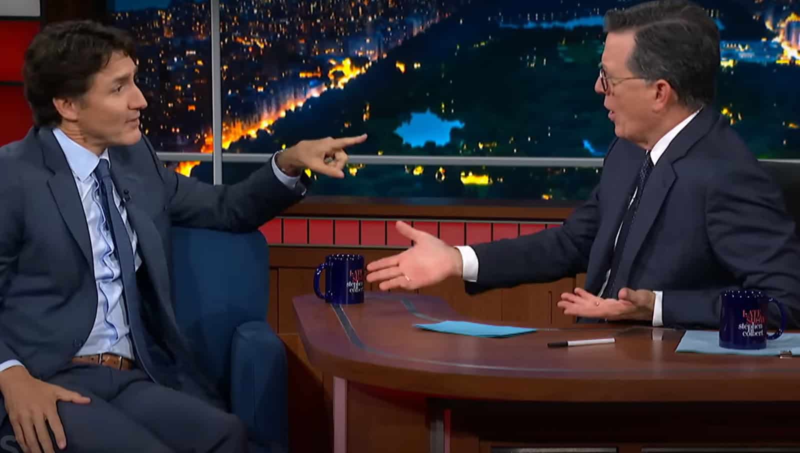 Trudeau tells Stephen Colbert there's frustration in Canada, but he'll keep fighting