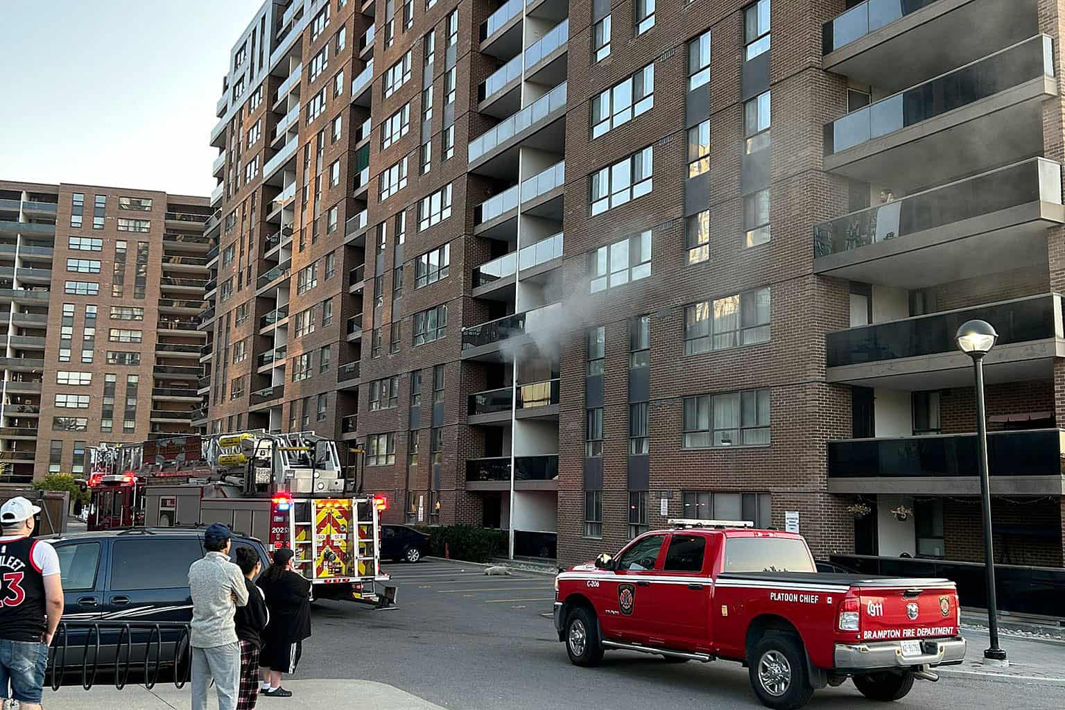 brampton high rise fire