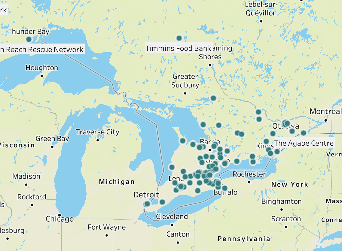 pet food map ontario