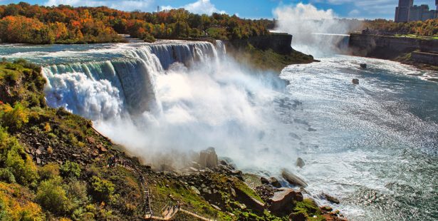 woman and her children plunge over niagara falls