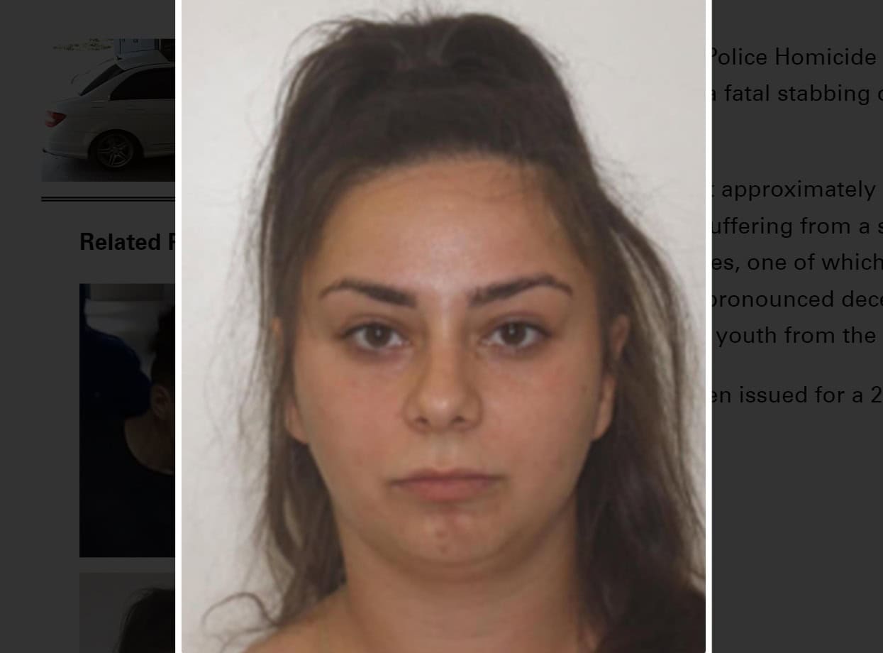 Mississauga woman wanted for murder.