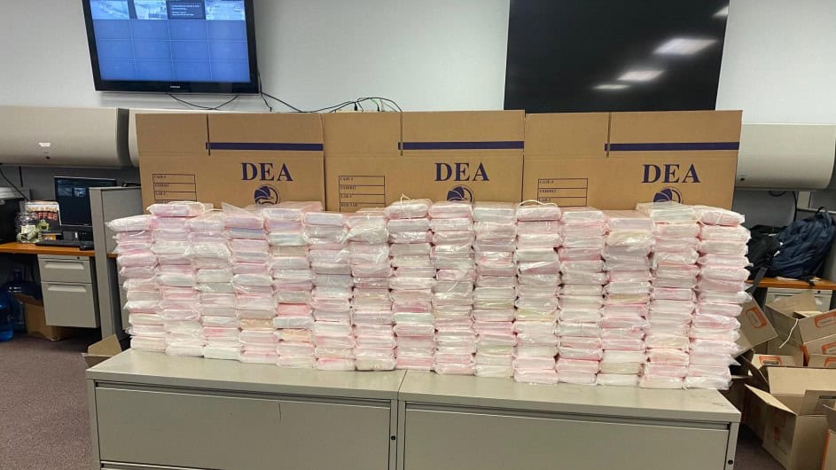 Some of the drugs seized by the FBI in a transnational drug trafficking investigation. (Photo: The FBI)