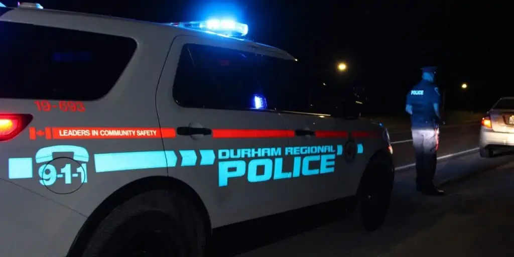 Durham Police car night