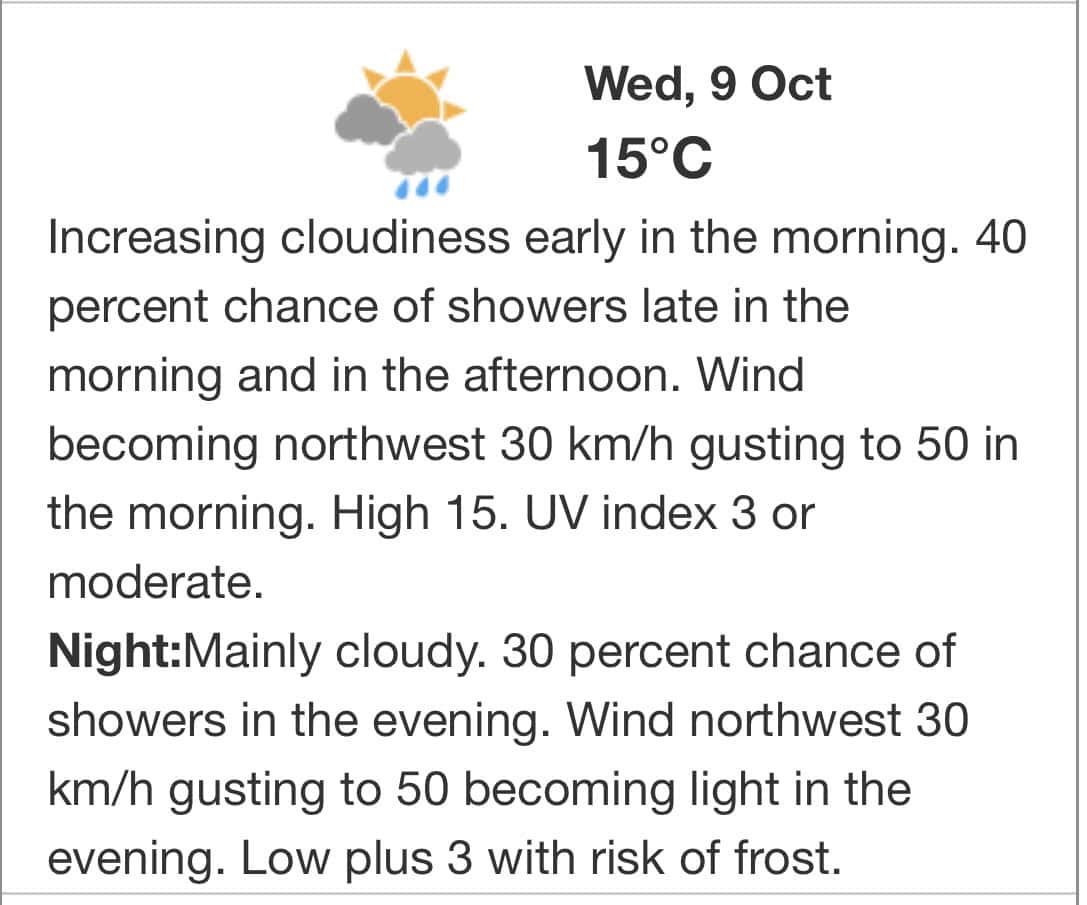 Ontario, Mississauga, Environment Canada, weather, forecast, cloudy, showers, winds, frost