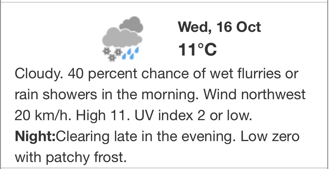 Ontario, Mississauga, Environment Canada, weather, forecast, cloudy, wet flurries, rain, showers, frosty, 