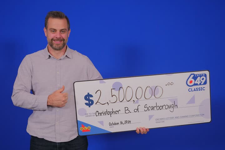 An Ontario man won .5 million on a lottery ticket he initially forgot about.