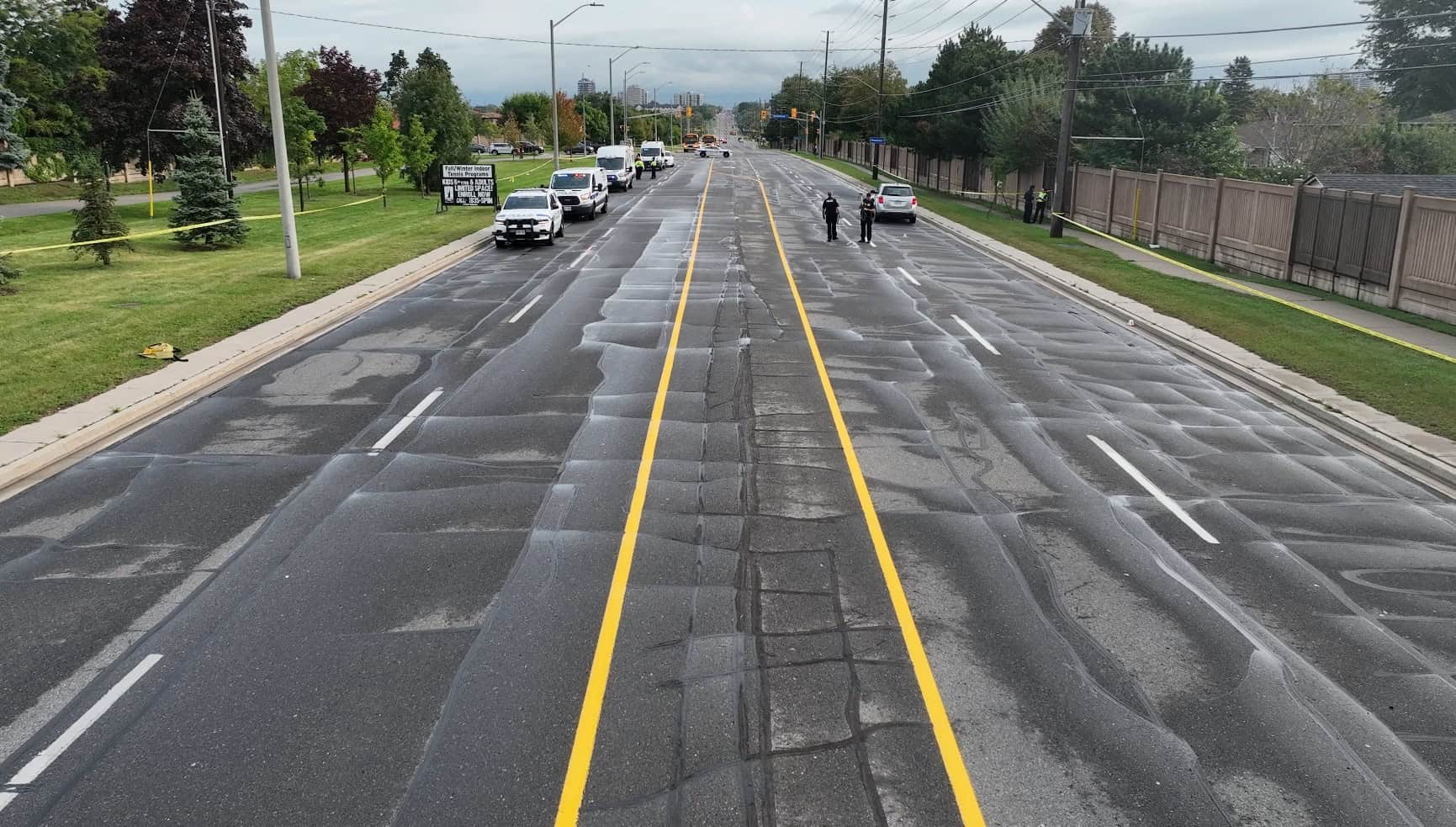 Pedestrian struck in Mississauga.