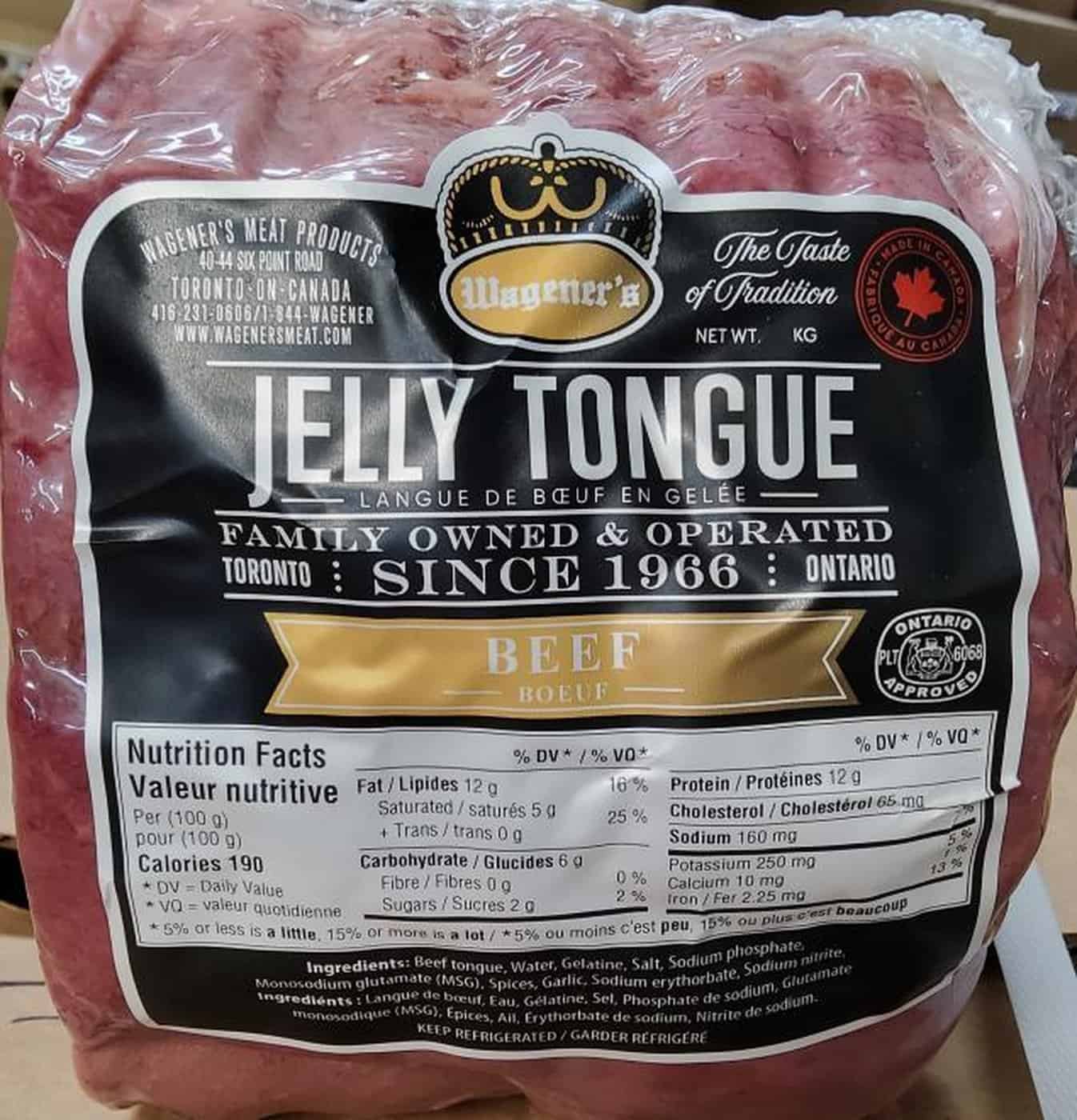 RECALL: 4 people in Ontario sickened with listeriosis amid beef tongue recall