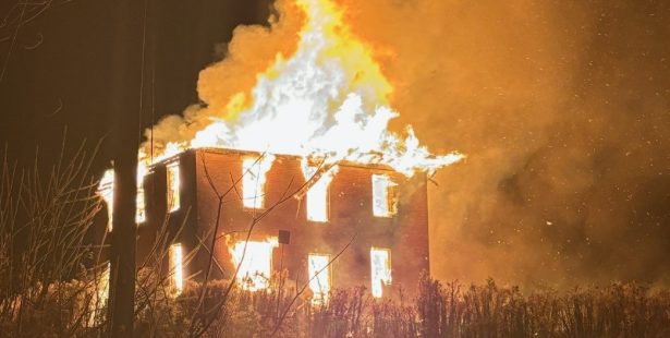 ‘Suspicious fire’: Home goes up in flames leading to search for possible suspect in southern Ontario