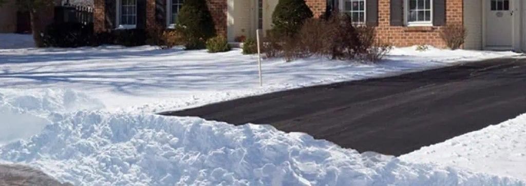 Windrow clearing in Mississauga.