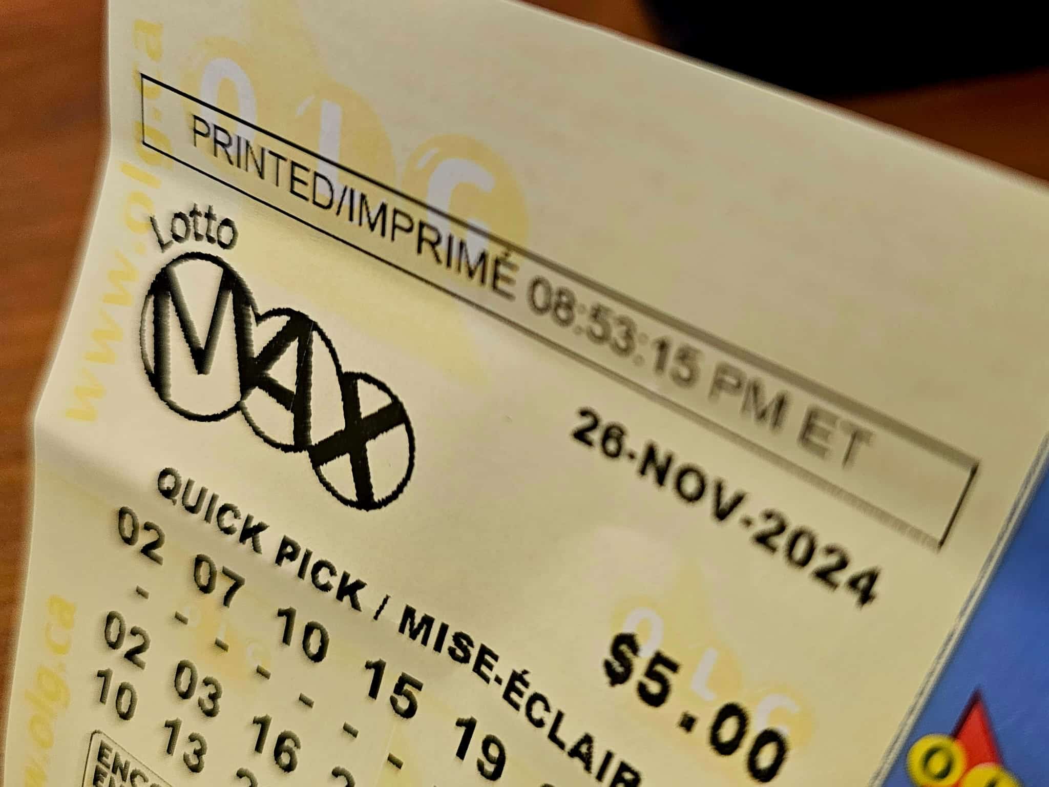 Did you win the $80 million lottery in Canada last night?