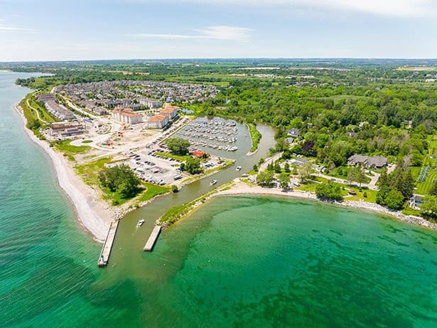 Graham Creek and Bond Head Beach in the Clarington hamlet of Newcastle