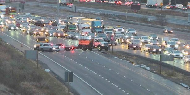 shooting crash highway 401 mississauga