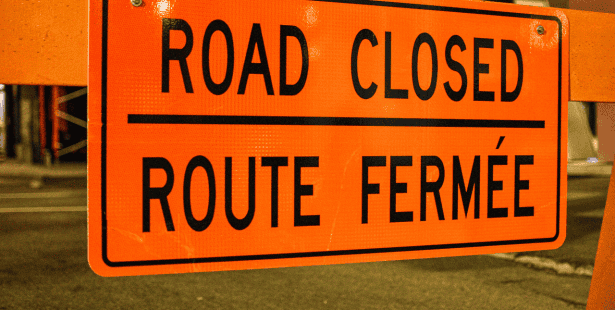 road, closure, Santa, parade, winter, Brampton.