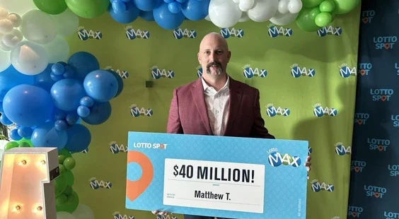 Lotto, max, draw, $40 million, winner, Manitoba, paramedic, firefighter, kids, education, truck, sister, Ontario.